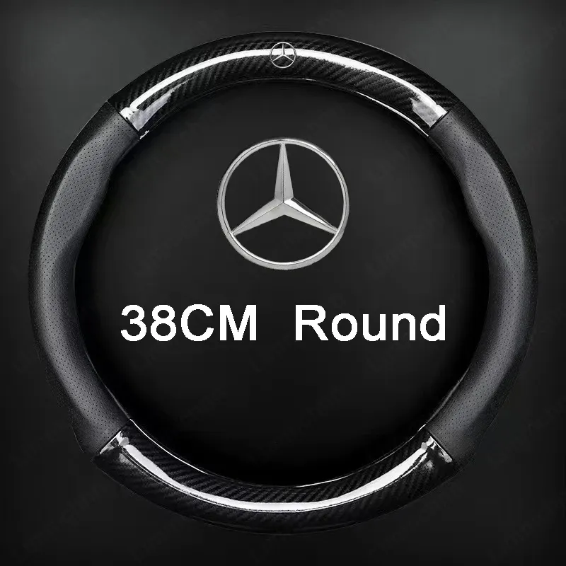 

Чехол на руль автомобиля, аксессуары для украшения автомобиля для Mercedes Benz AMG W203 W206 W220 W205 W211 W212 W201 W210 W108 GLA GLK