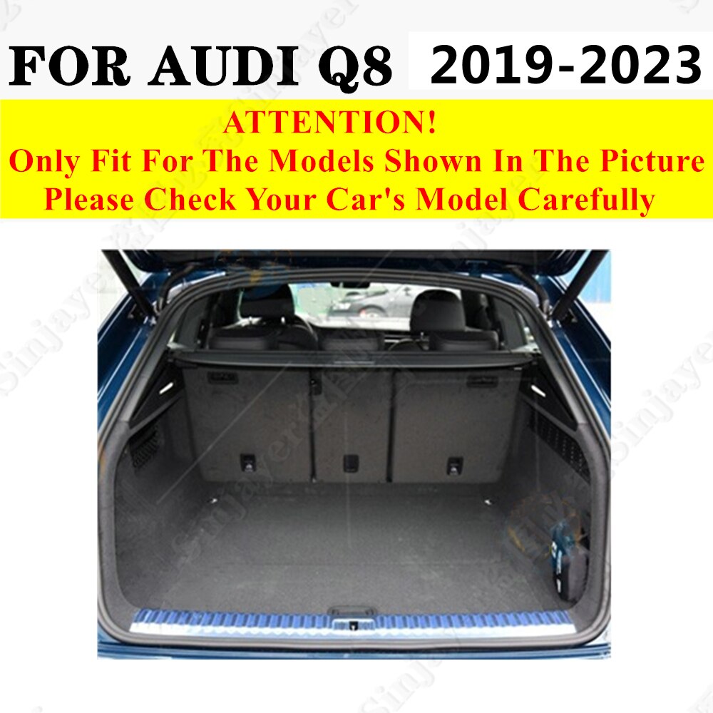 

SJ Высокая сторона на заказ Подходит для AUDI Q8 2019-20-21-2022-2023 всепогодный водонепроницаемый автомобильный коврик для багажника авто задний грузовой лайнер Обложка ковер