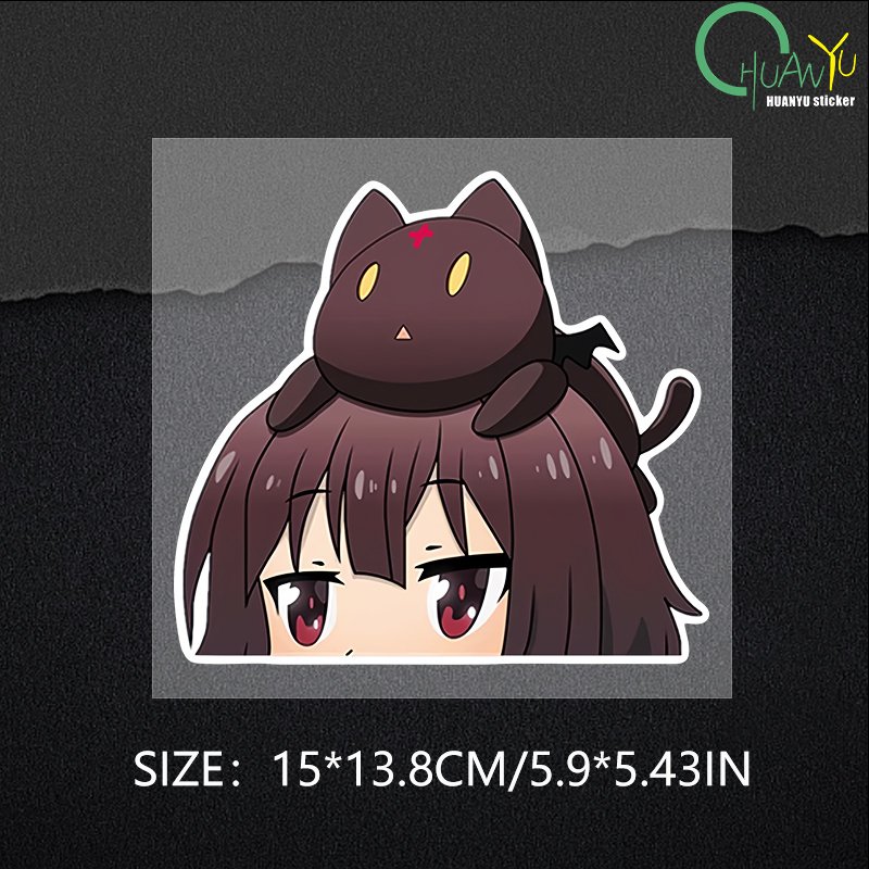 

Konosuba Wizard Neko Peeker 3D Виниловая Наклейка На Автомобиль Прочная Устойчивая К Царапинам Наклейка Для Ноутбука Модное Т...