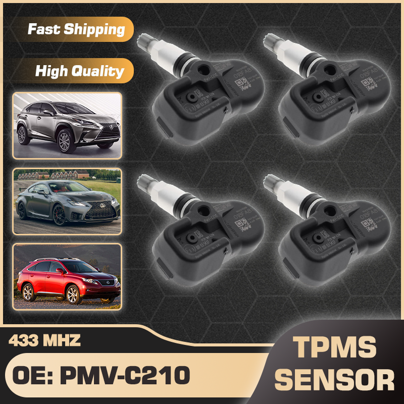 

PMV-C210 Датчик давления в шинах TPMS для Lexus NX 2014-2021 Lexus RC 2014-2021 Lexus RX 2009-2015 42607-02031 42607-30071 433 МГц