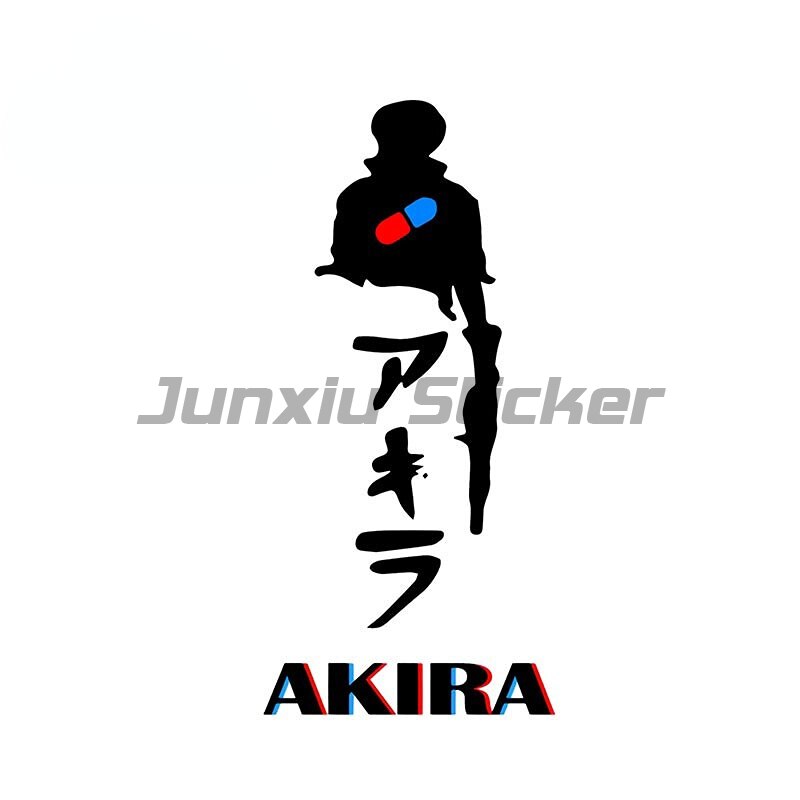 

Akira японские текстовые символы, индивидуальные автомобильные наклейки, устойчивая к царапинам наклейка, доска для серфинга, бампер, графика