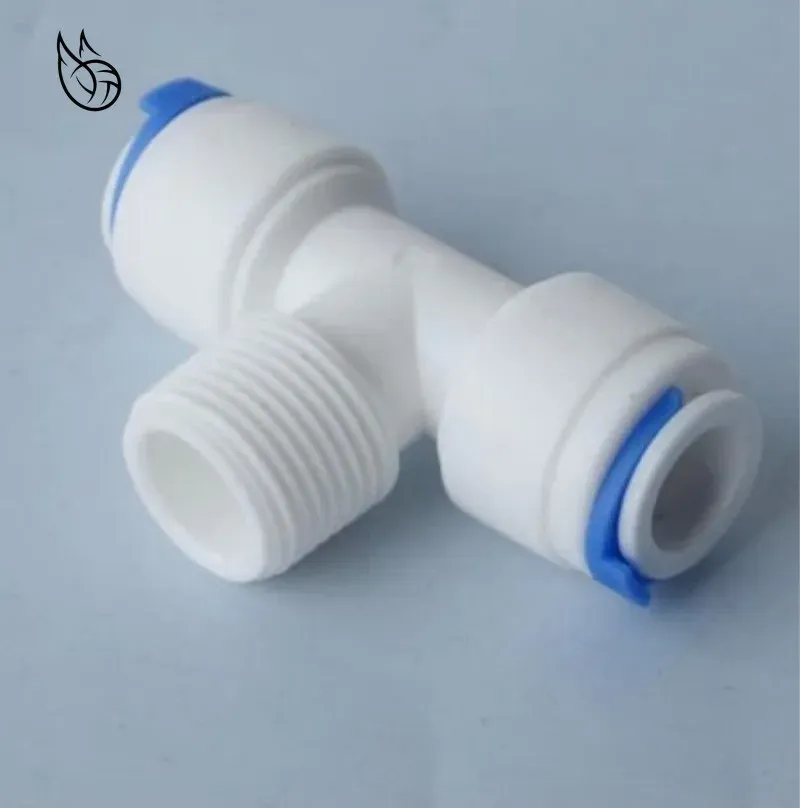 

T-образный тройник для обратного осмоса 1/4" 3/8" POM пластик