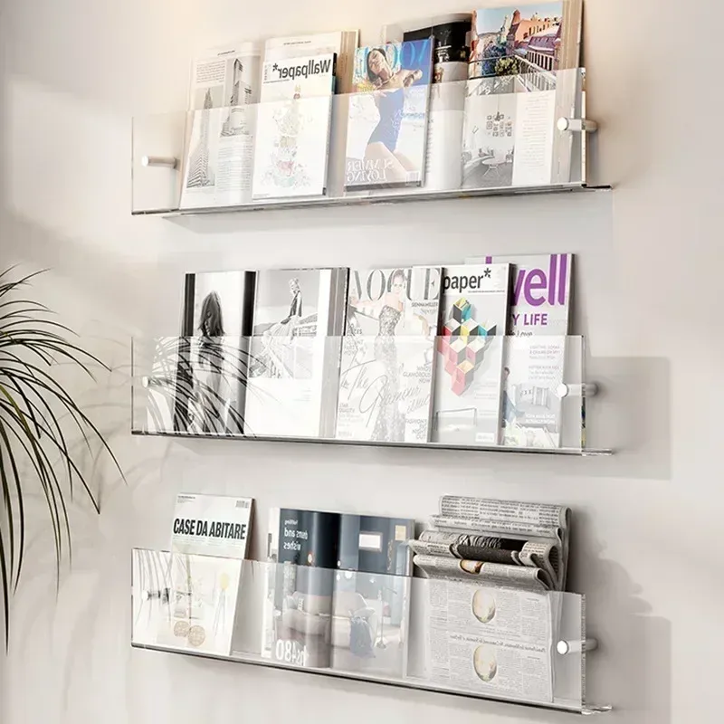 

Прозрачные акриловые стойки для книг и журналов Shef Rack Ins