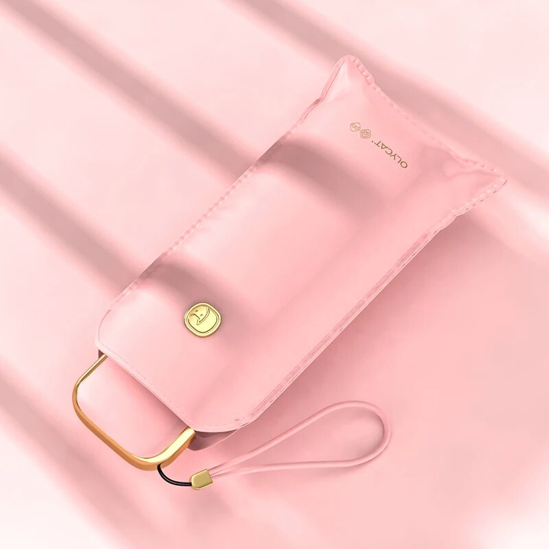 

Olycat Роскошь,Зонт с плоским карманом для женщин,Красочный,Портативный,Мини-зонт от солнца с защитой от ультрафиолета UPF50+,Зонт Ветрозащитный 6К