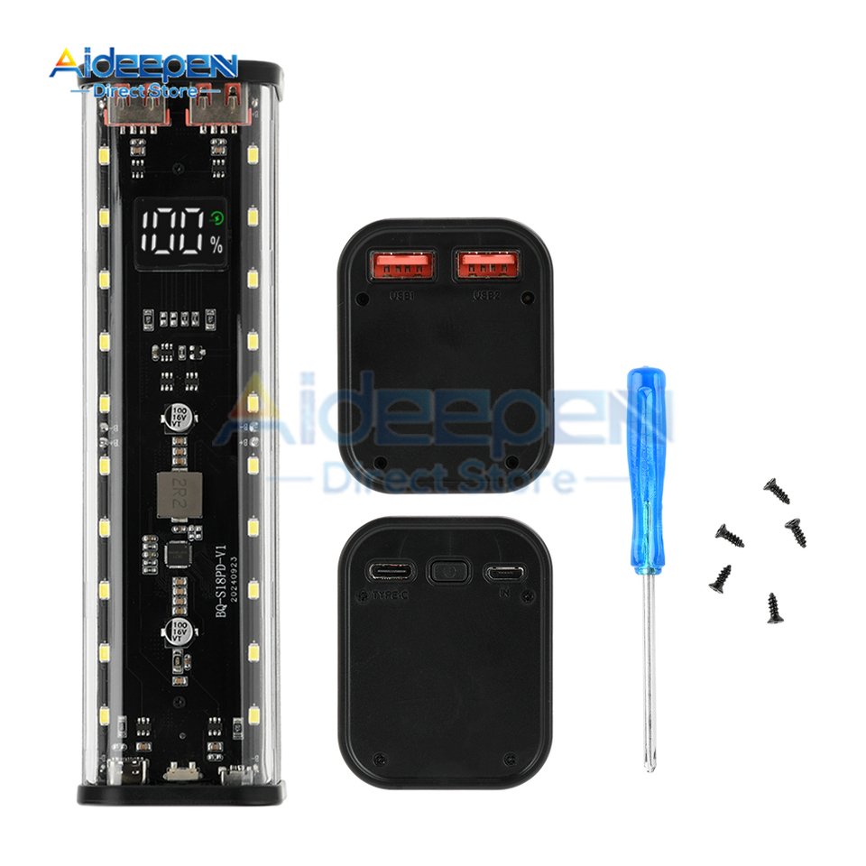 

Aideepen DIY USB-аккумулятор 18650 5В/9В/12В