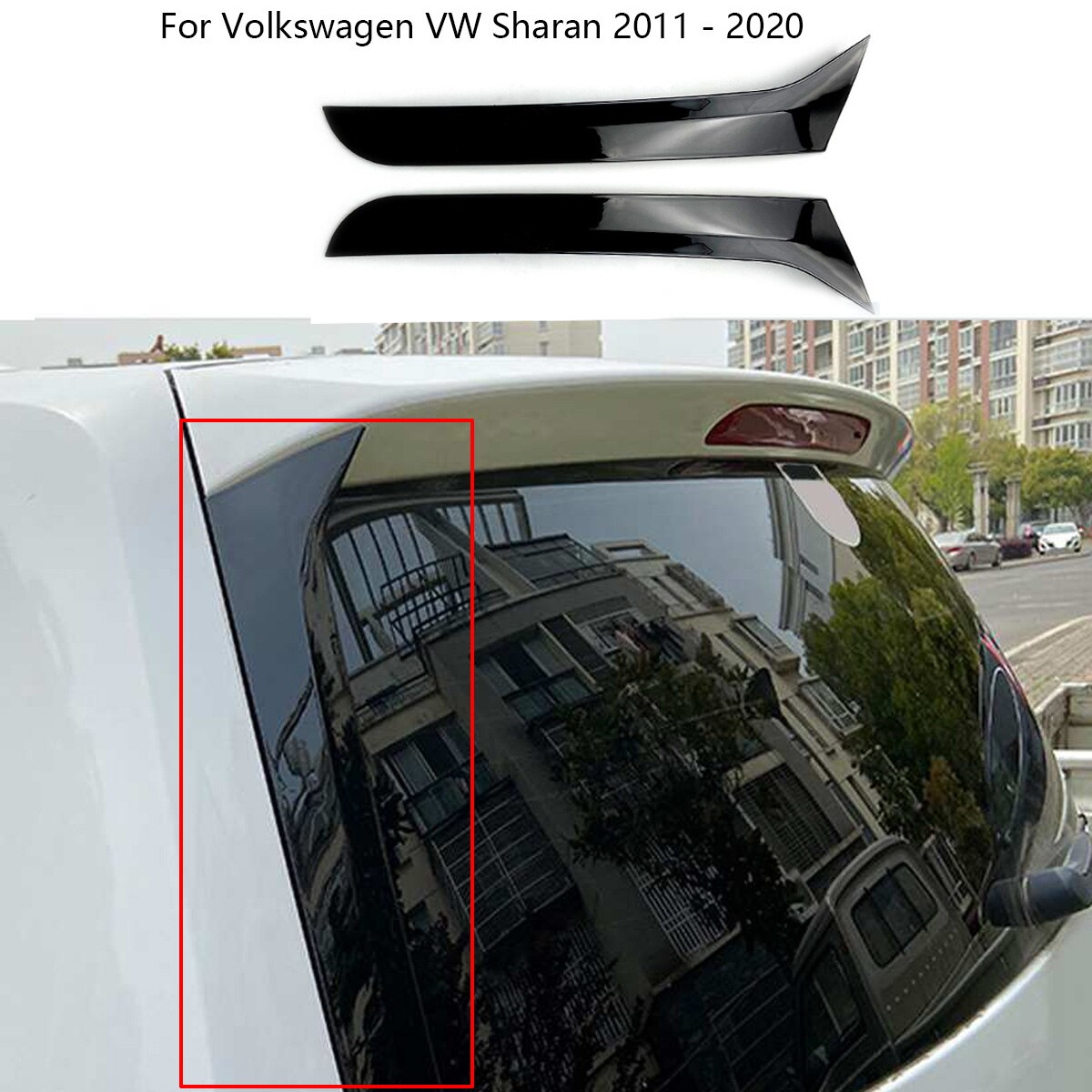 

2 шт., дефлектор заднего стекла для Volkswagen VW Sharan 2011 - 2020