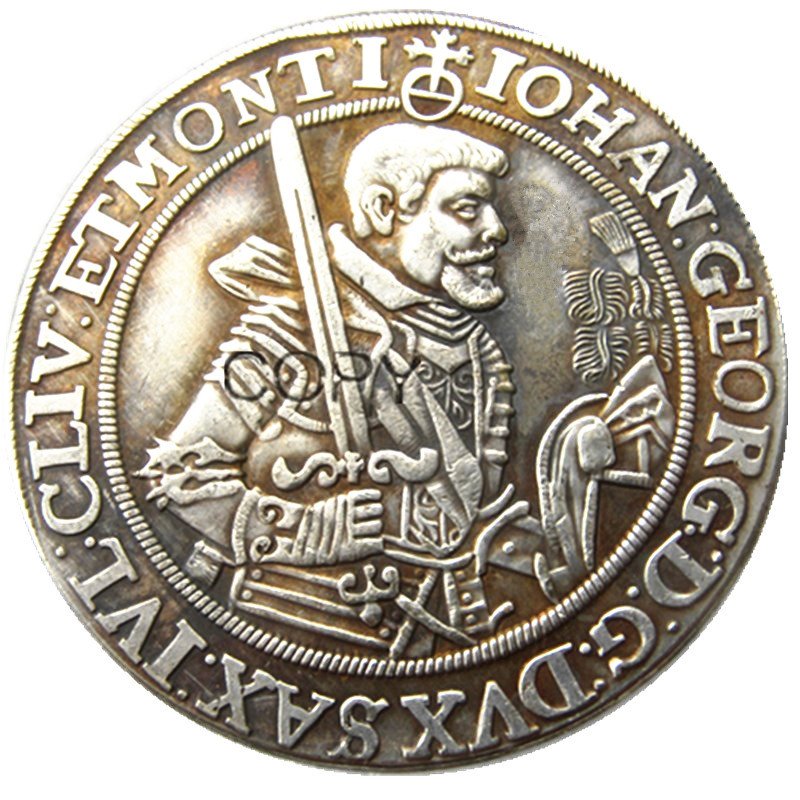 

Серебряные посеребренные копировальные монеты Sachsеn Georg I Thaler 1624 года