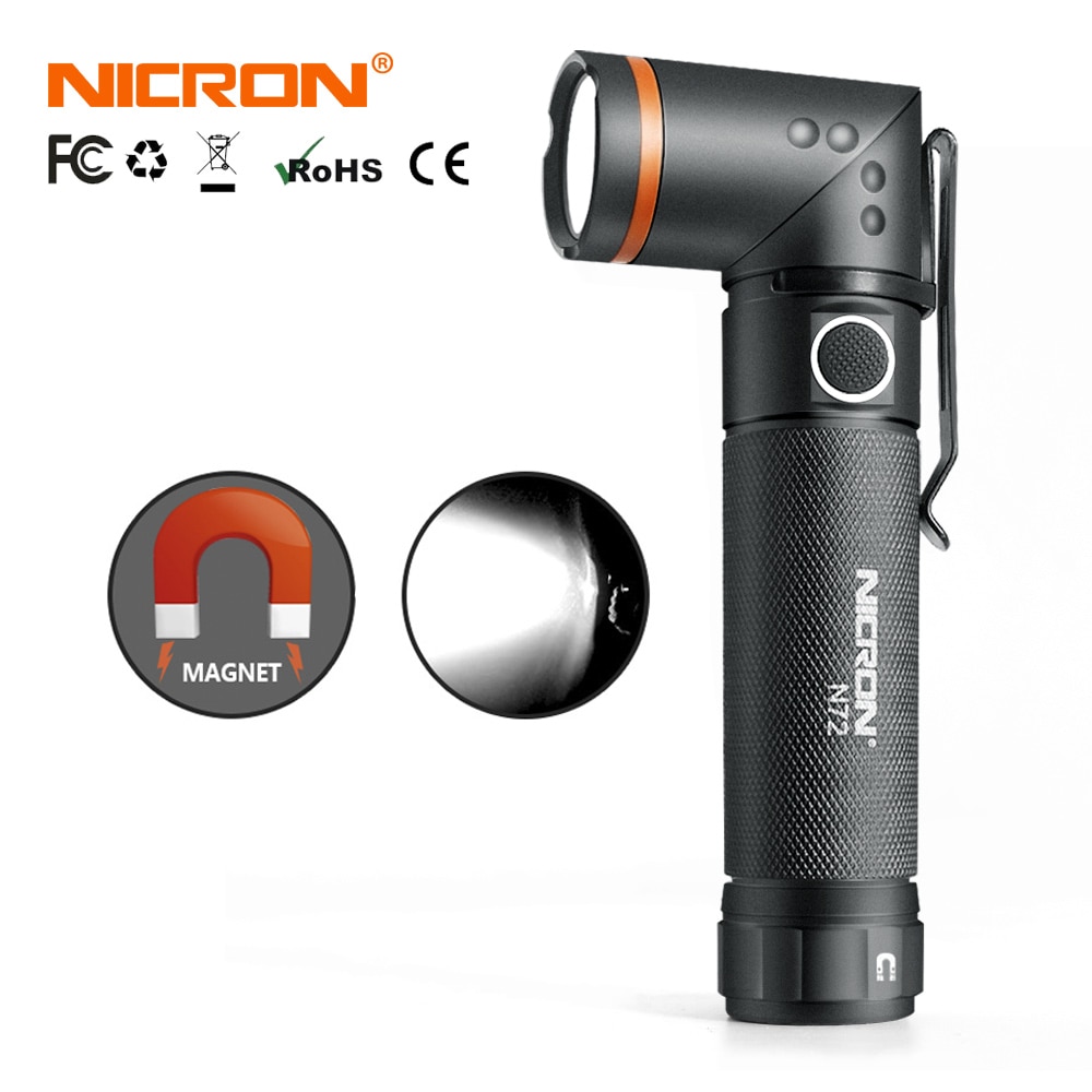 

NICRON Handfree Twist Фонарик белый/УФ N72 / N72-UV