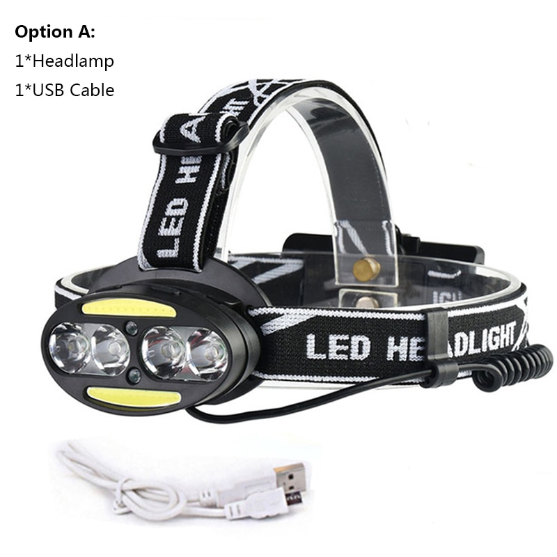 

Налобный фонарь Pocketman 4 LED + COB + Red LED
