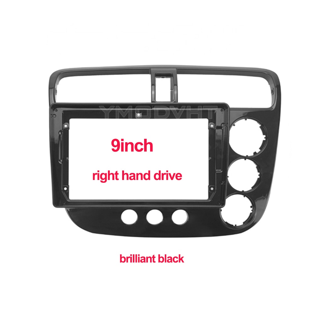 

9-дюймовая Автомобильная радиоустановка Fascia для Honda Civic 2001, 2002-2004, 2005, DVD, стерео рамка, пластина для монтажа приборной панели, комплект ободка