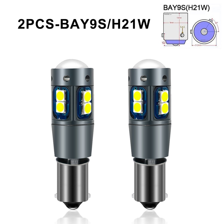 

Nlpearl 2x Сигнальная лампа BA9S T4W Светодиодная лампа BAX9S BAY9S H21W H6W Светодиодная 12 В Автомобильная светодиодная лампа Canbus 3030 чипов Внутреннее освещение Купольная лампа