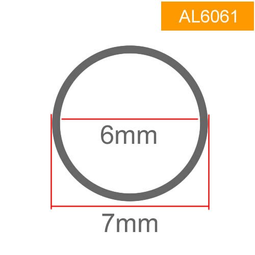 

Алюминиевая трубка 6061 OD7mm