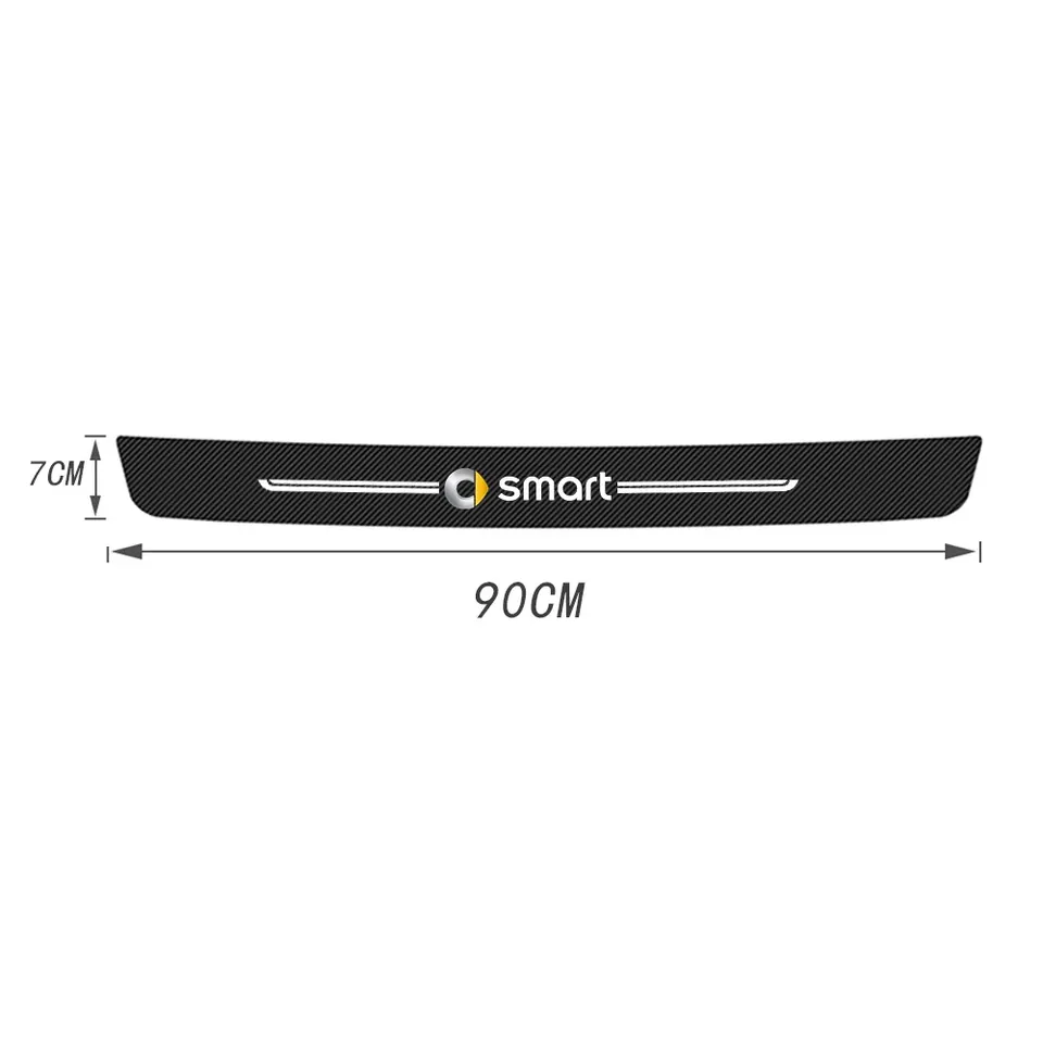 

Для Smart Logo Forfour Fortwo 451 450 452 453 454 купе, защитная наклейка на порог автомобиля, защита бампера багажника, наклейки на порог