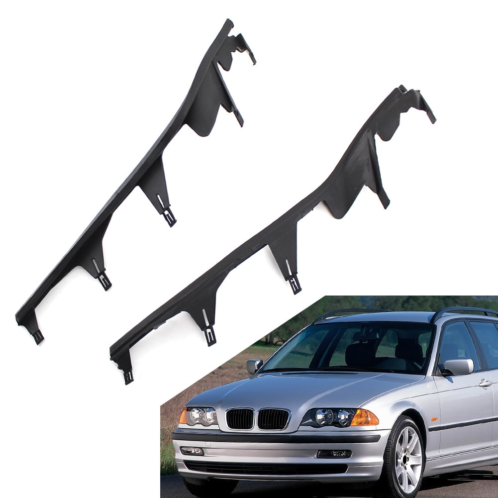 

1 пара накладок на верхнюю фару автомобиля для BMW 3 серии E46 4-дверный 1998 1999 2000 2001 63128384487 63128384486