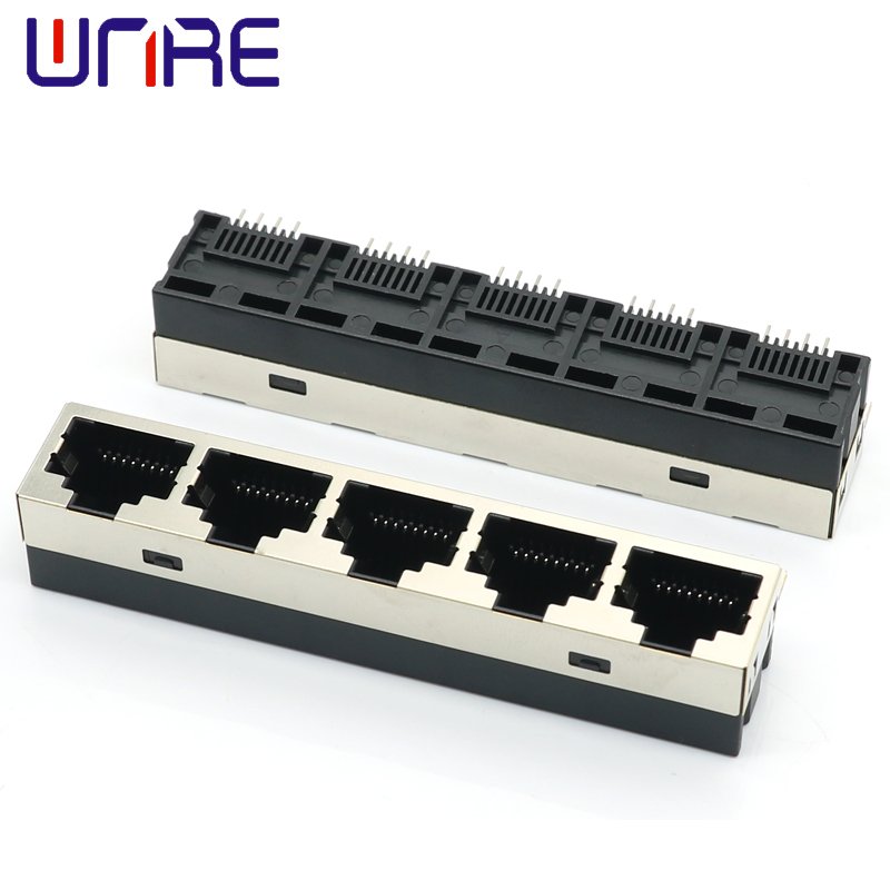 

RJ45-55-1X5 Half Pack 8P8C Интерфейс сетевого разъема без пружинного телефонного разъема без подсветки