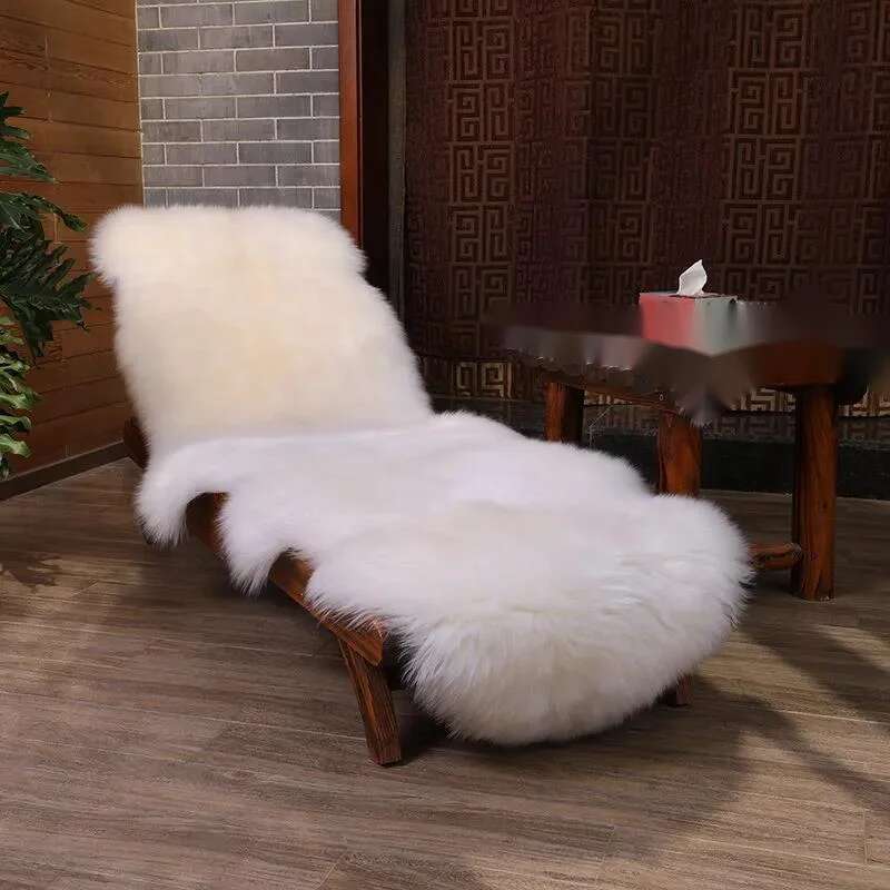 

Теплый ковер из овчины 75x105 см