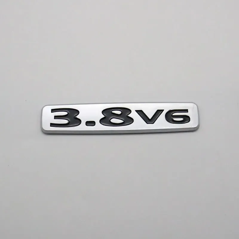 

Для Pajero 3,8 V6 3.8v6 эмблема серебряного золота 3D Автомобильная наклейка задний багажник ABS пластиковый логотип значок наклейка табличка