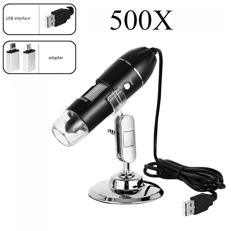 

Портативный цифровой микроскоп 500X-1600X