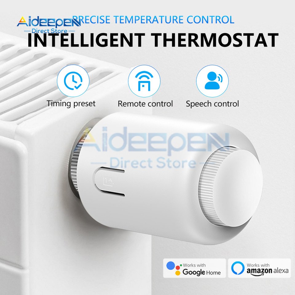

Tuya Smart Wi-Fi/ZigBee термостатический клапан радиатора