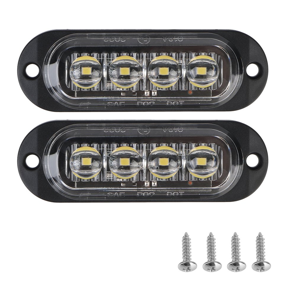 

4LED лампа для автомобиля, грузовика, прицепа, габаритный фонарь постоянного тока, 12 В, 24 В, яркий водонепроницаемый фонарь