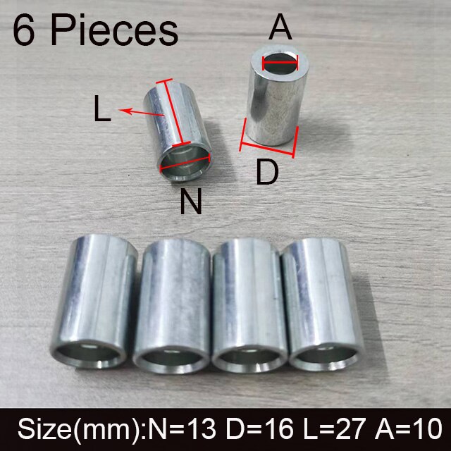 

Гидравлические обжимные соединения 1/4", сталь, 6 шт.