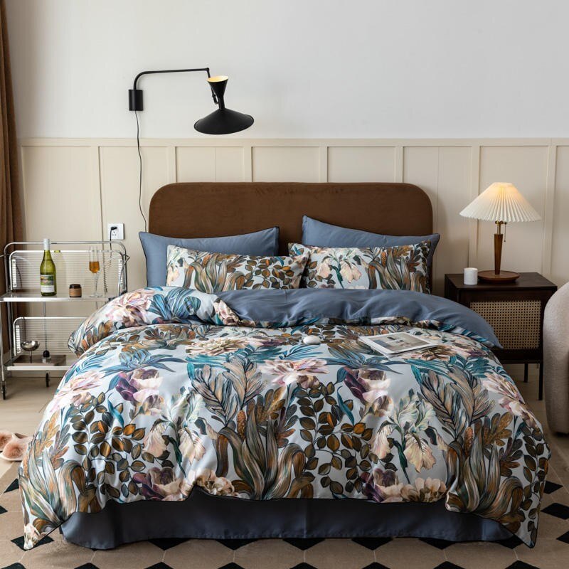 

Комплект постельного белья IvaRose HOME TEXTILE Тропические листья 4 шт.