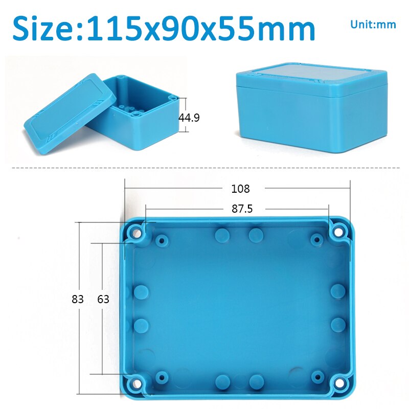 

Синий водонепроницаемый ящик для инструментов ABS Y type waterproof enclosure