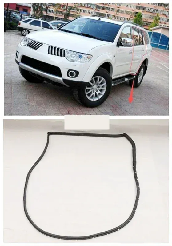 

Цельное резиновое уплотнение двери для Pajero Sport KH 2007-2014 5725A329 Уплотнитель для Montero Sport с зажимами не для L200