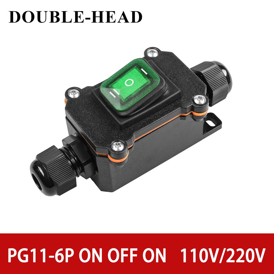 

BANDC Переключатель PG11 12-24В/110-220В 4P/6P красный/зеленый