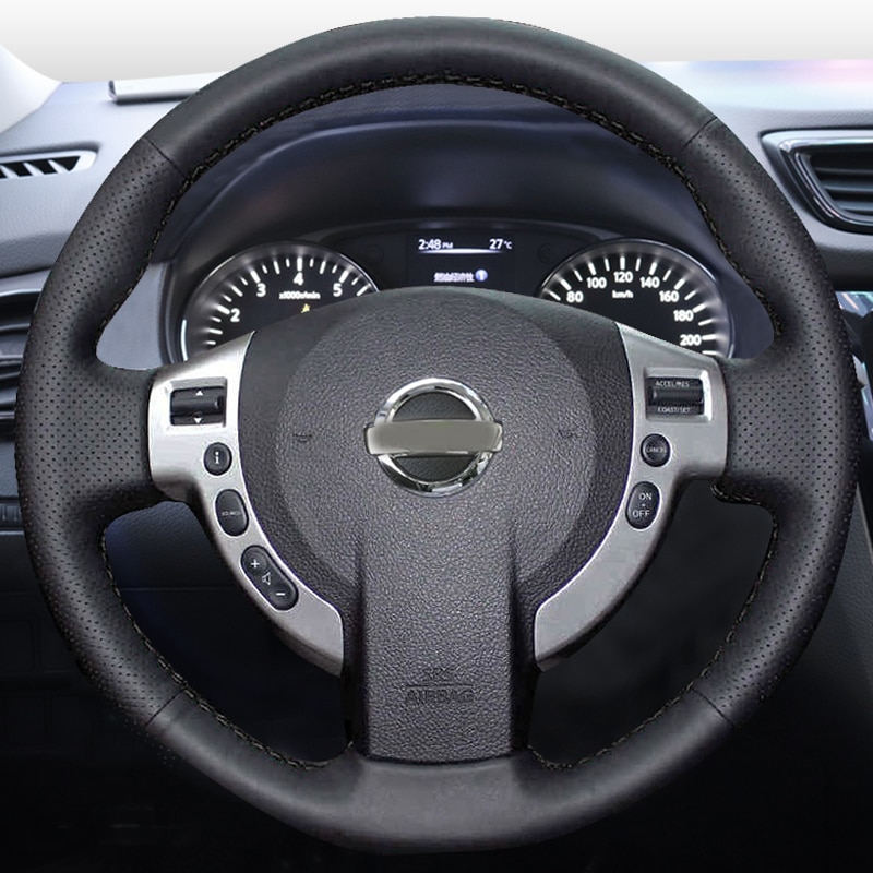 

Чехлы на руль WCaRFun для автомобиля нисны Qashqai J10, X-TRAIL, NV200, 2008-2012, кожаные
