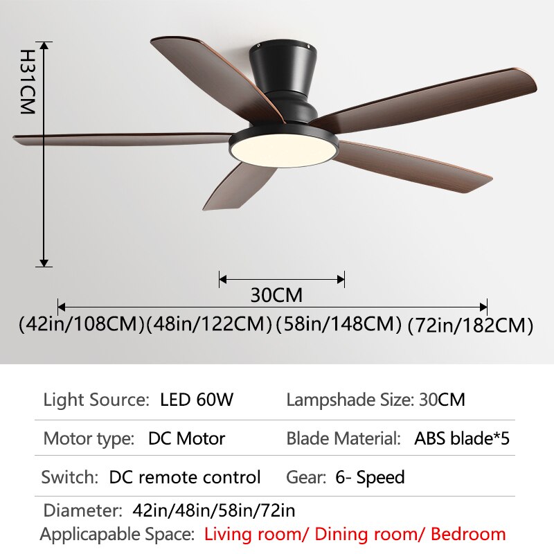 

Потолочный вентилятор INTELLIGENT FAN 72 дюйма с подсветкой