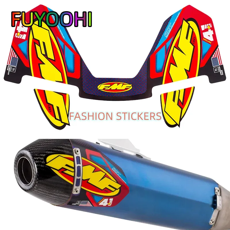 

26x15 см FUYOOHI модные наклейки для FMF наклейка 4T мотоциклетный глушитель на трубы водостойкие универсальные наклейки для мотоциклов