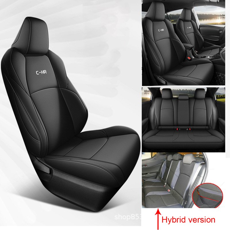 

Чехлы на автомобильные сиденья на заказ, полный комплект для Toyota CHR 2018 2019 2020 2021 2022 2023, водонепроницаемая кожаная подушка, защитный чехол для сиденья