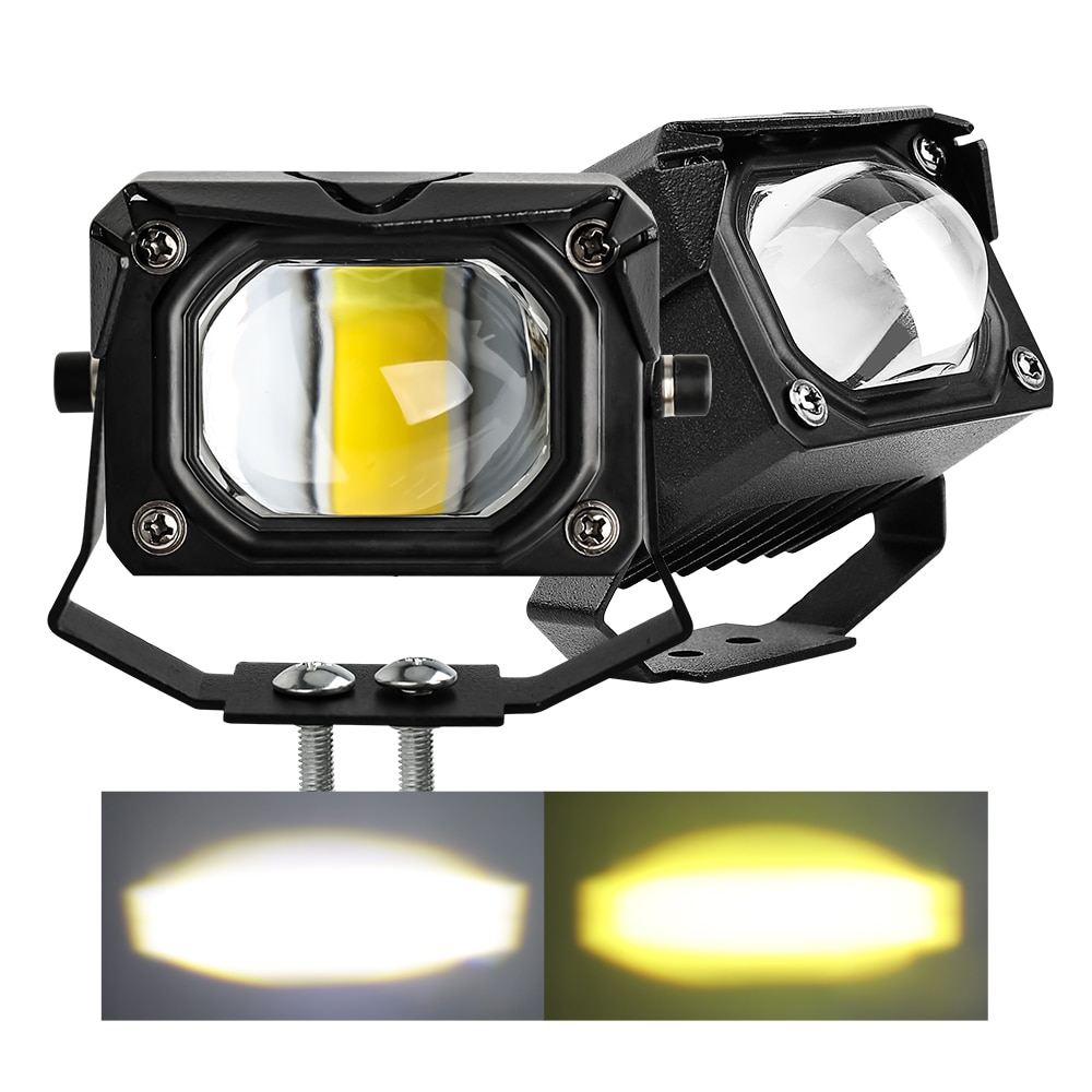 

CO LIGHT 12D 3 "100 Вт светодиодная мотоциклетная фара 6000K 3000K светодиодная рабочая фара противотуманная фара 12000LM для мото скутеров ATV автомобиля грузовика 12 В 24 В
