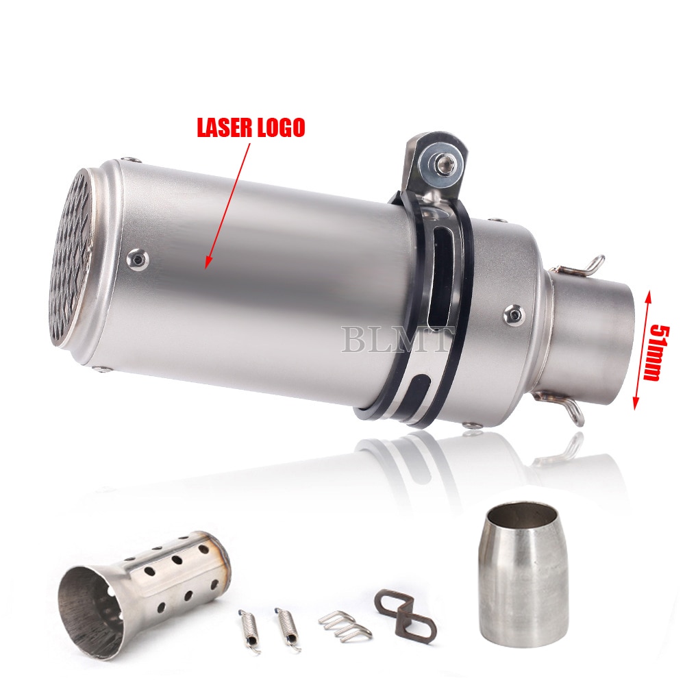 

Универсальный 51/60 Мм Мотоциклетный Глушитель Из Углеродного Волокна DB Killer Для Kawasaki Z900 R3 R25 MT07 MT09 R1 Z400 Z650