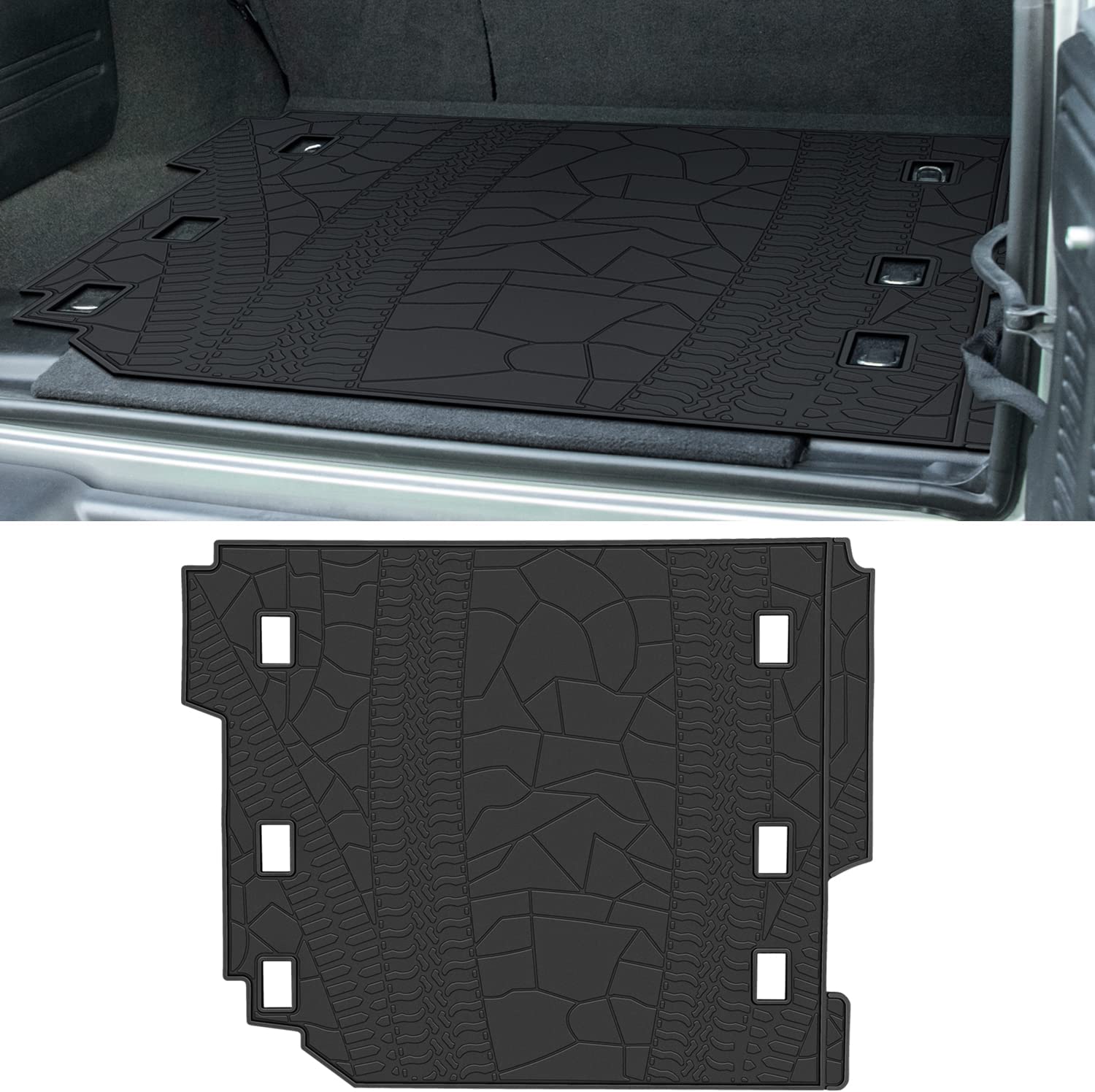 

TM коврики для груза без запаха резиновые для 2018-2022 Jeep Wrangler JL Unlimited Sport Sahara Freedom Rubicon 4 коврики для багажника