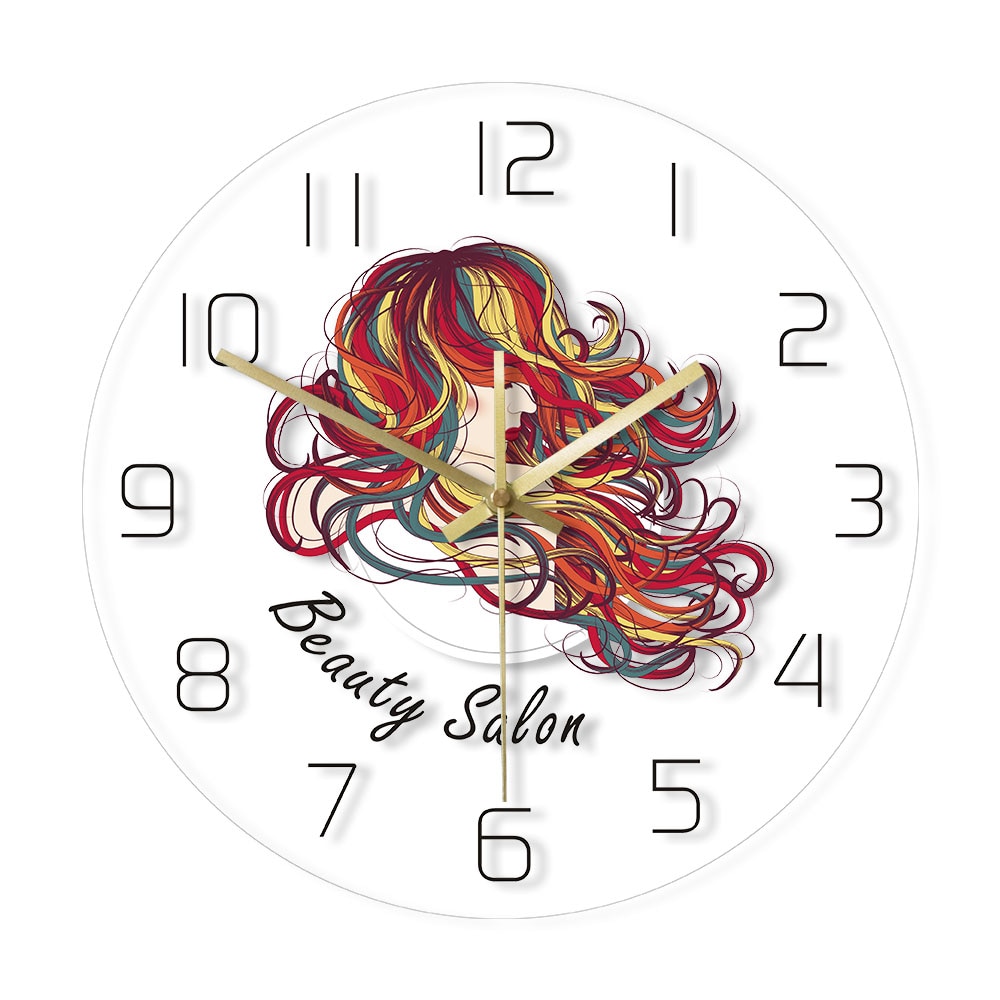 

Настенные часы The Vinyl Clock Красивая леди с длинными волосами