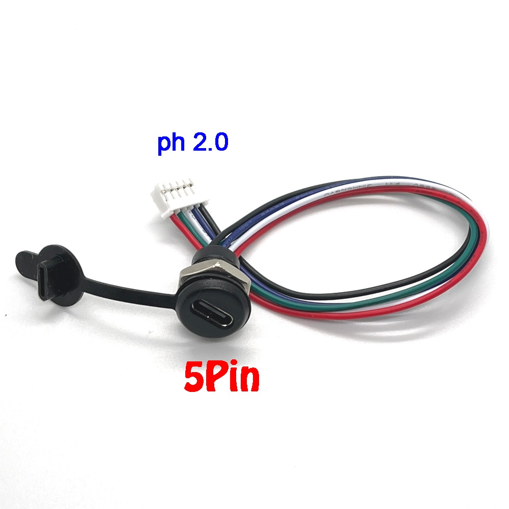 

Водонепроницаемый USB-C разъем LAJQTAO 2-6 пин