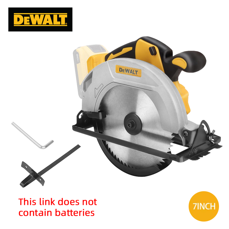 

Бесщеточная циркулярная пила Dewalt 5000 об/мин, 7-дюймовая аккумуляторная ручная деревообрабатывающая пила с регулируемой глубиной резки, многофункциональный инструмент