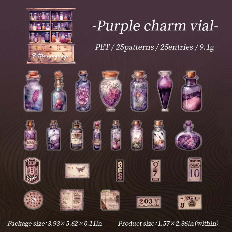 

Наклейки на бутылочки Yoofun 25 шт.