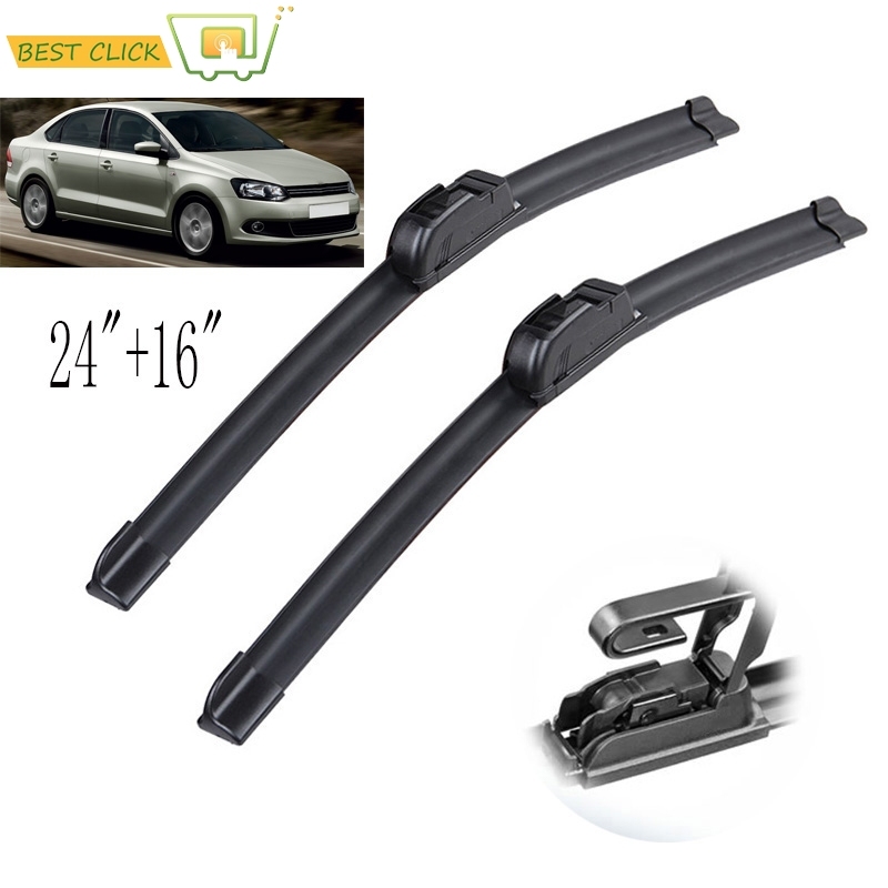 

Щетки стеклоочистителя Misima для VW Polo Sedan/Vento 2010 2011 2012 2013 2014, передний стеклоочиститель 24 "16"