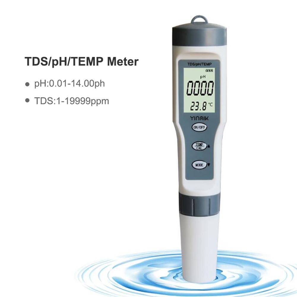 

Тестовая ручка Yieryi TDS/PH&TEMP 3 в 1