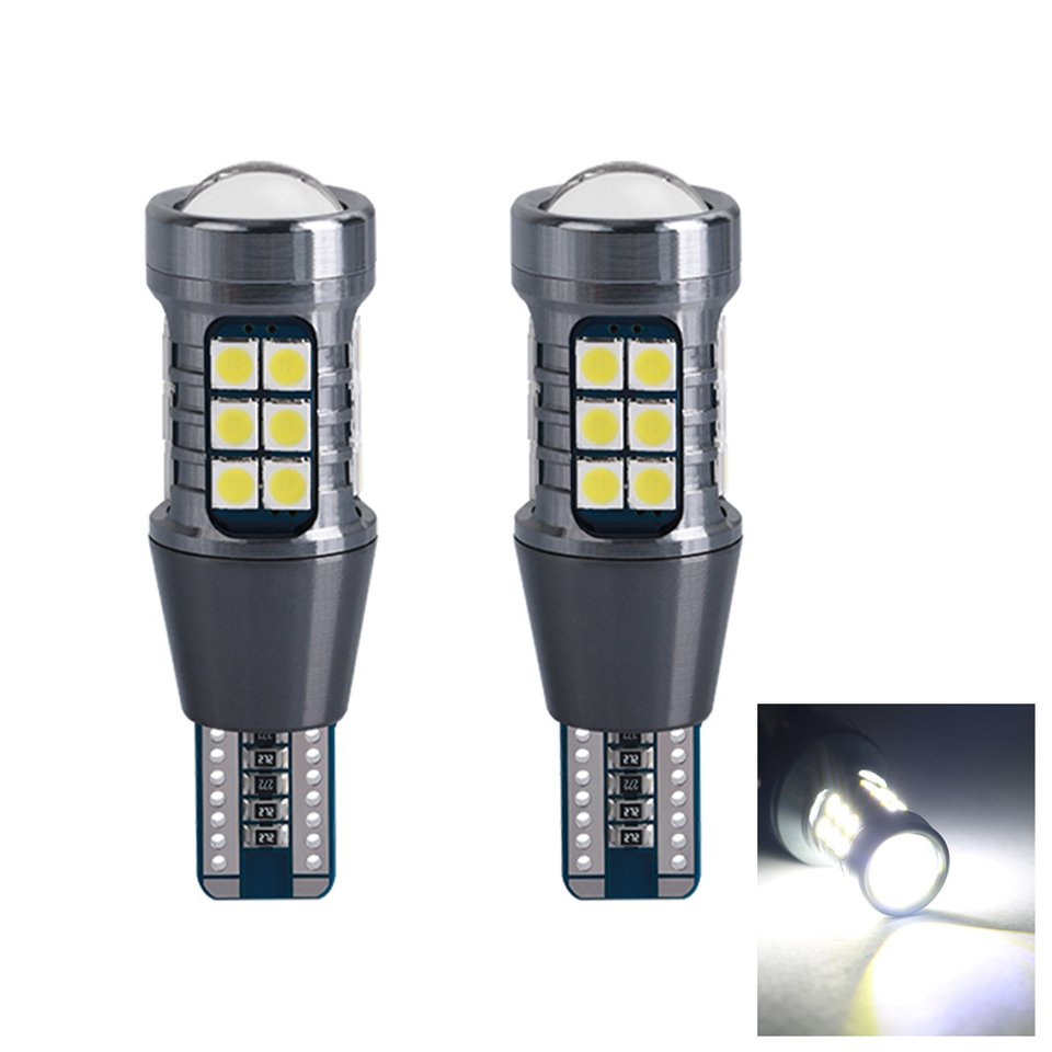 

T15 W16W 921 Светодиодные лампы Canbus 3030 27SMD для автомобиля Резервные фонари заднего хода Аксессуары Задние фонари Супер яркие 6000K 12 В Белый Янтарный