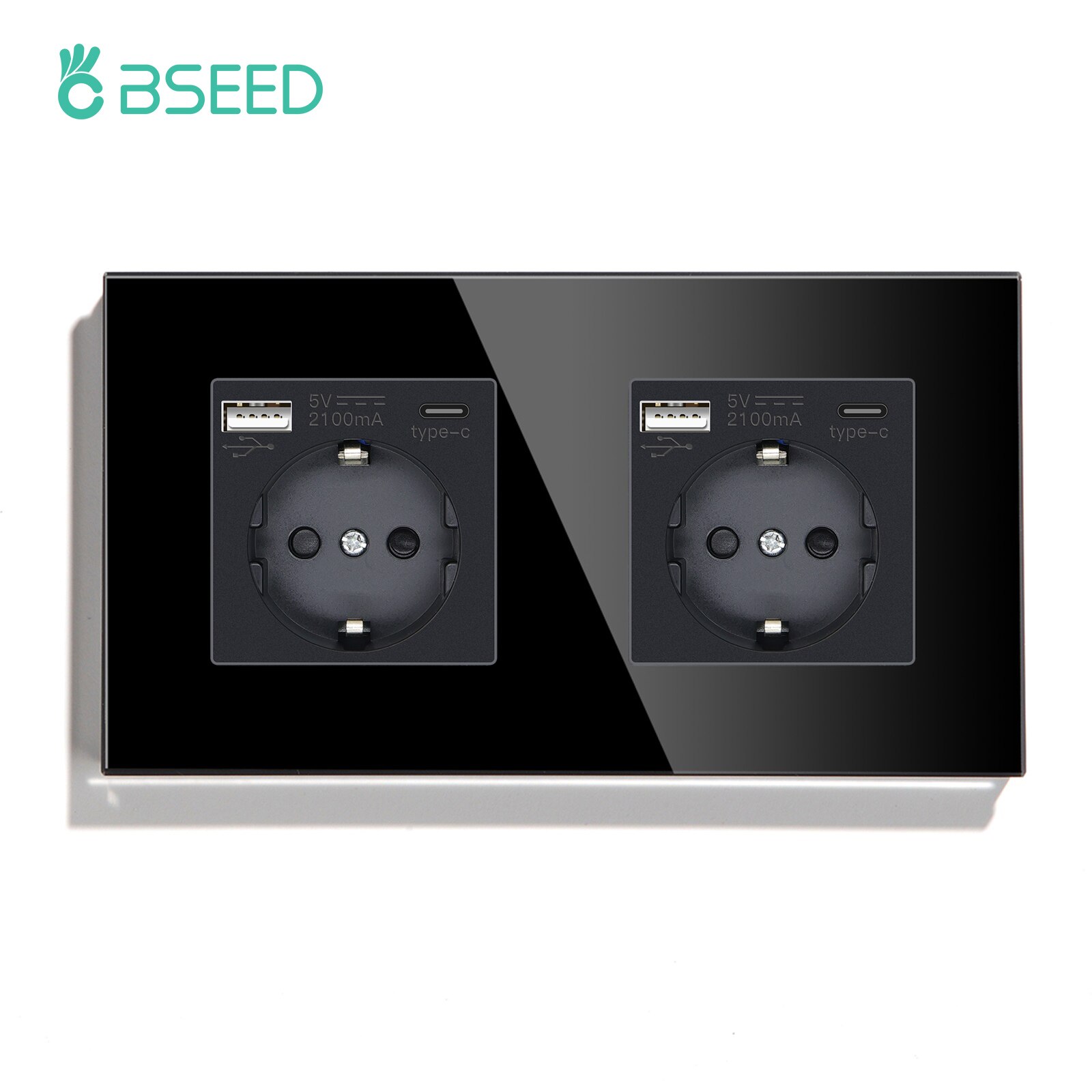 

BSEED Сенсорные лестничные переключатели 1/2/3 Gang с розетками USB Type-C