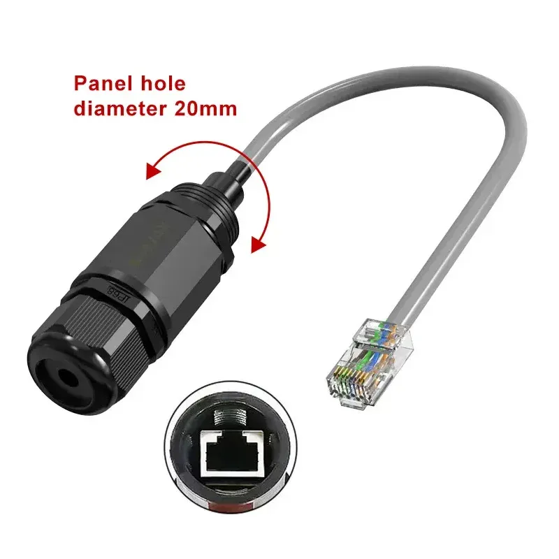 

Водонепроницаемый сетевой разъем RJ45 DIVEDEER Waterproof RJ45 Connector