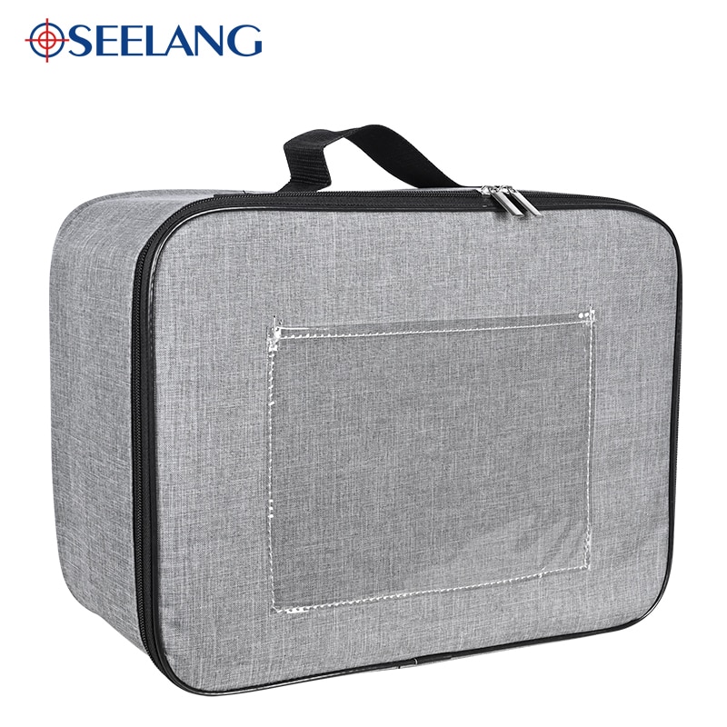 

OSEELANG микроскоп Сумки из натуральной кожи 36X28X18.5CM для малых и средних собак Биологический микроскоп для хранения и переноски подарки OSL-818