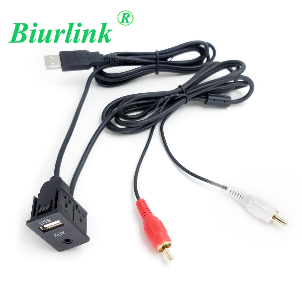 

Универсальный Штекерный USB 2RCA к AUX USB-интерфейс, Кабель-адаптер для аудиовхода AUX Pioneer для Hyundai, Nissan