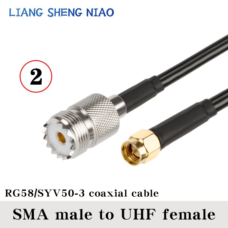 

Кабель RG58 Liang Sheng Niao UHF SO239 PL259 - SMA 0.3-50 м