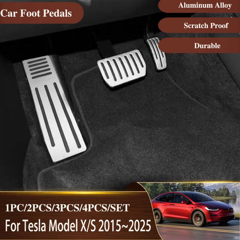 

Флюоресцентная крышка акселератора тормоза Tesla Model X S 2015 ~ 2025 из алюминиевого сплава