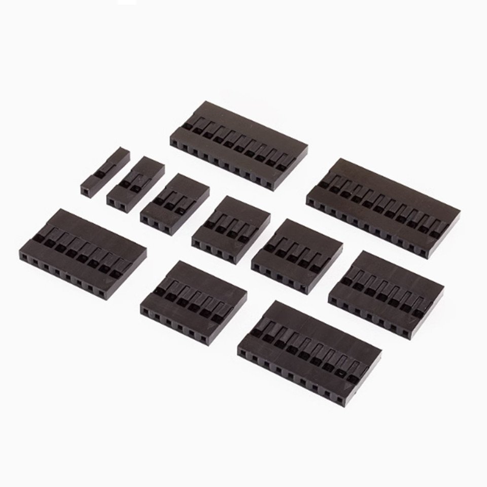 

50 шт. пластиковый корпус Dupont 2,54 мм однорядный разъем Dupont 1P/2P/3P/4P/5P/6P/7P/8P/9P/10P корпус